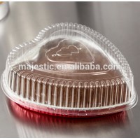 Heart shaped foil bake pan aluminium foil food container with lids