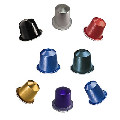 Upscale Environmental Protection Nespresso Aluminum Foil Empty Coffee Capsule With Foil Lids